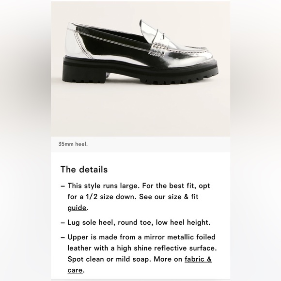 Reformation Agathea Chunky Loafer NWT- - Picture 10 of 10